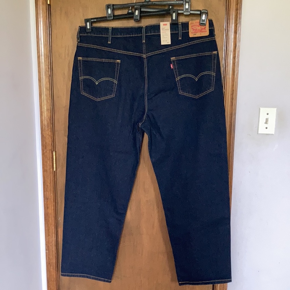 Levi’s 550 relaxed jean sits at waist tapered leg big & tall 46 X 32 - Picture 6 of 14